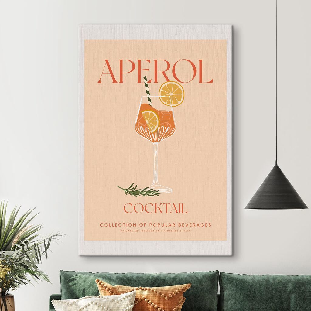 A poster of a drink A poster of a drink