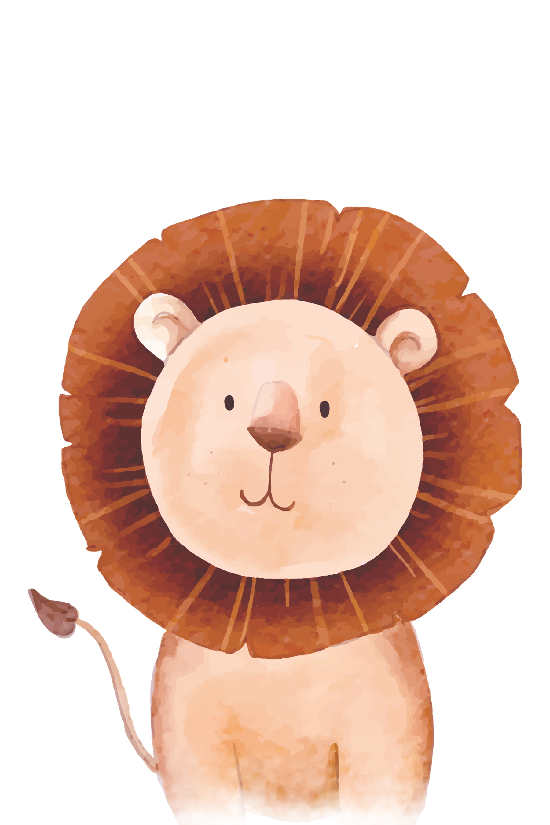 A lion with a large brown mane A lion with a large brown mane