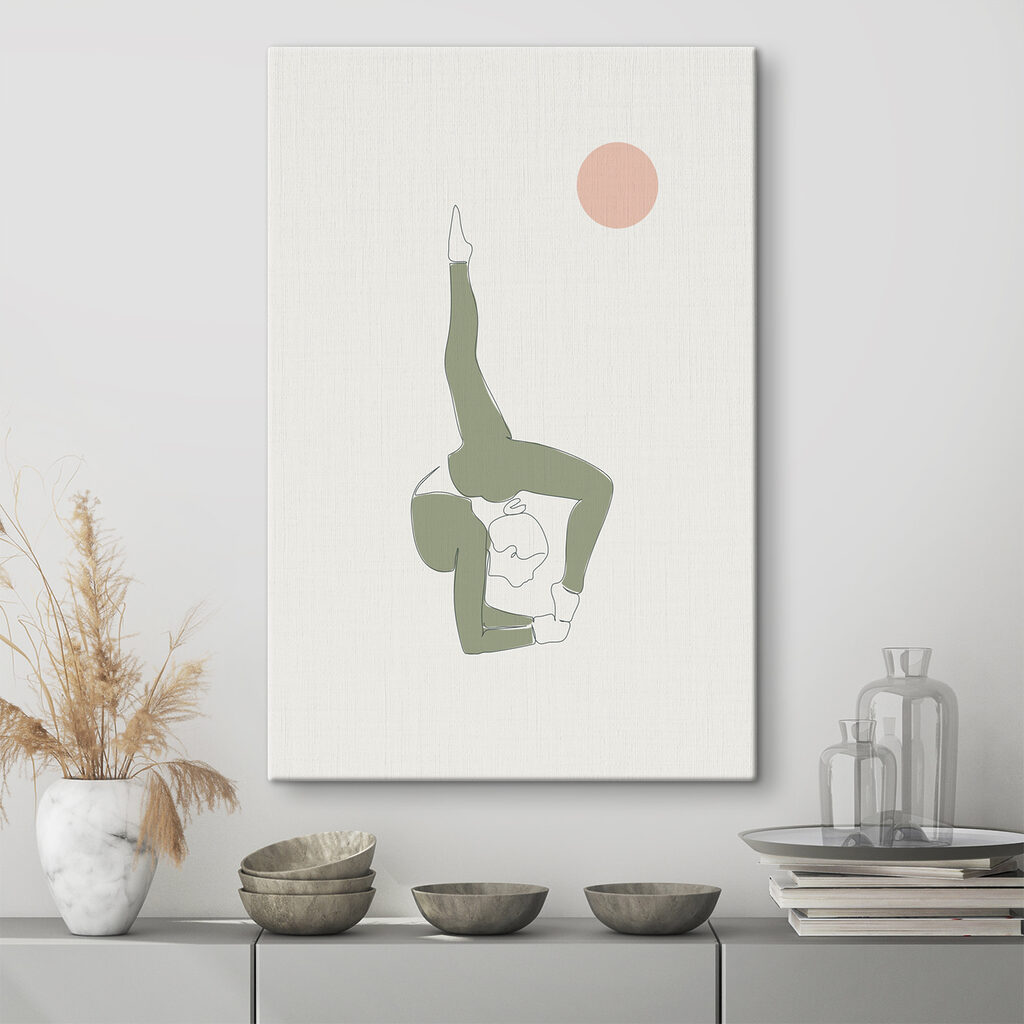 A woman doing a yoga pose