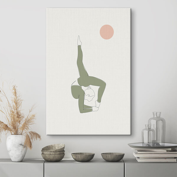 Cuadros Una mujer haciendo una postura de yoga (SKU: s37987) Cuadros Cuadros Una mujer haciendo una postura de yoga (SKU: s37987)