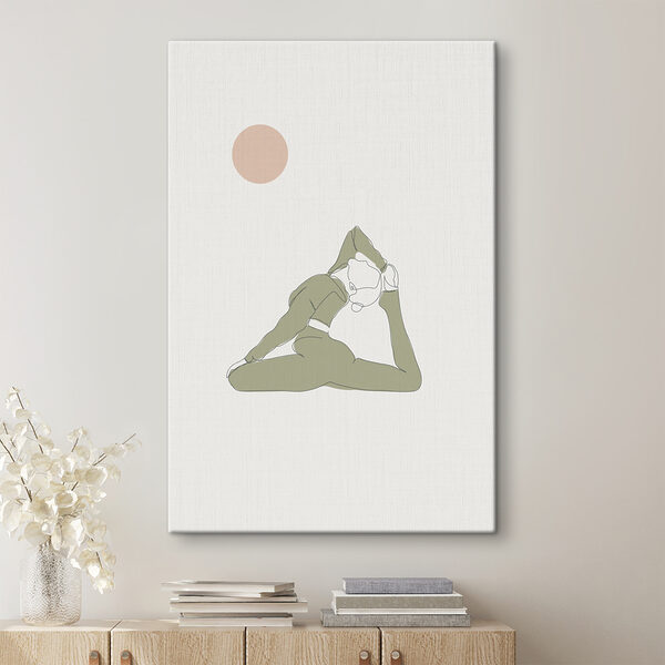 Cuadros Una mujer haciendo yoga