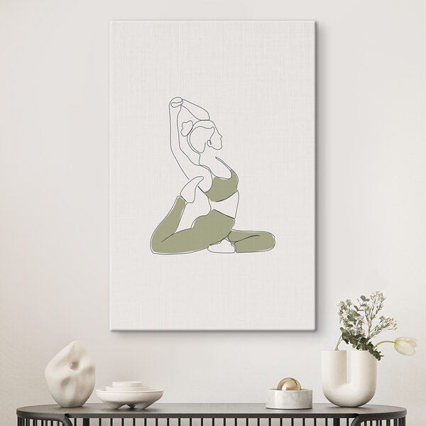Cuadros Una mujer haciendo una postura de yoga (SKU: s37992) Cuadros Cuadros Una mujer haciendo una postura de yoga (SKU: s37992)