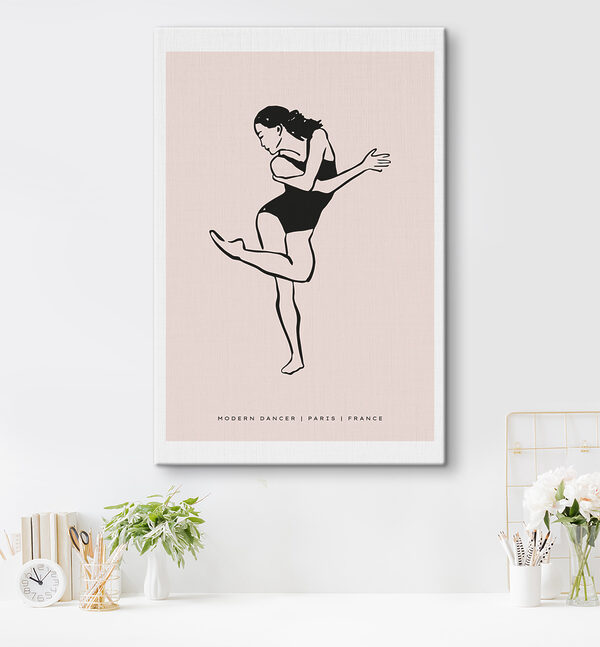 Cuadros Una mujer bailando con un maillot negro (SKU: s37939) Cuadros Cuadros Una mujer bailando con un maillot negro (SKU: s37939)
