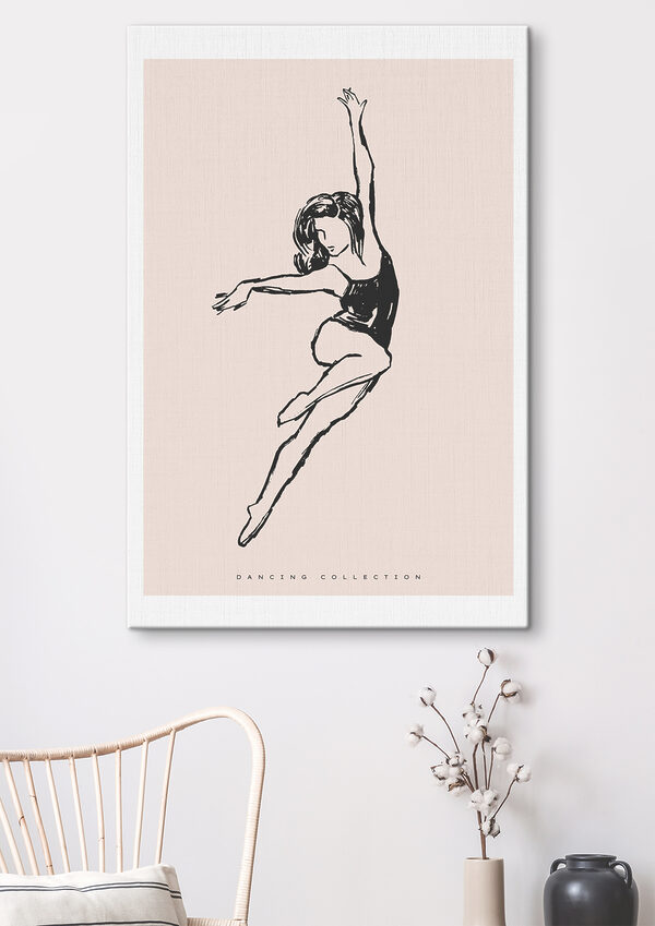 Cuadros Cuadros Un dibujo de una mujer bailando (SKU: s37940)