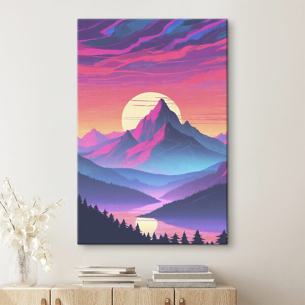 Cuadros Un paisaje de montañas y árboles (SKU: s38003) Cuadros Cuadros Un paisaje de montañas y árboles (SKU: s38003)