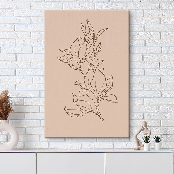 A drawing of a flower