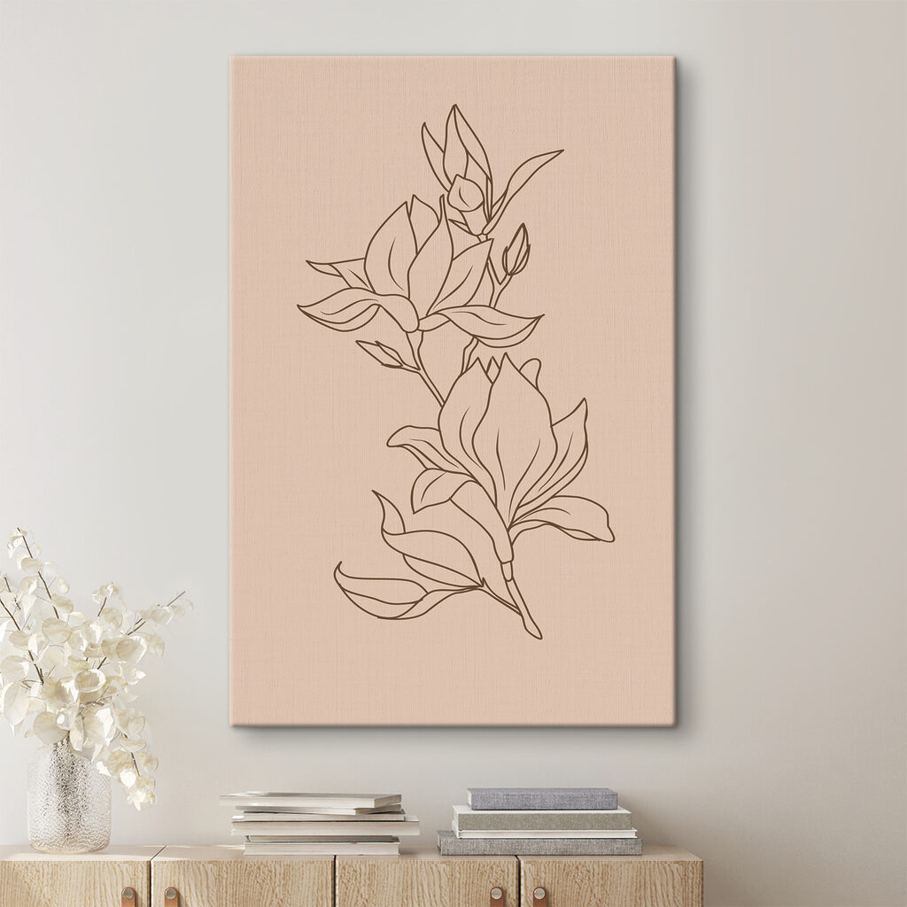 A drawing of a flower