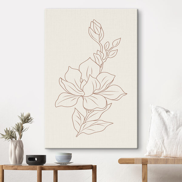 A drawing of a flower