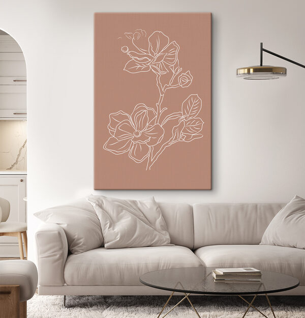 A drawing of a flower