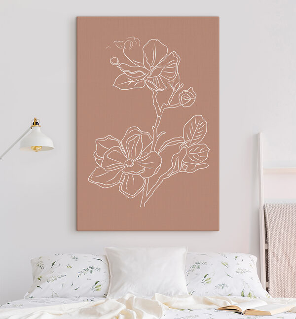 A drawing of a flower