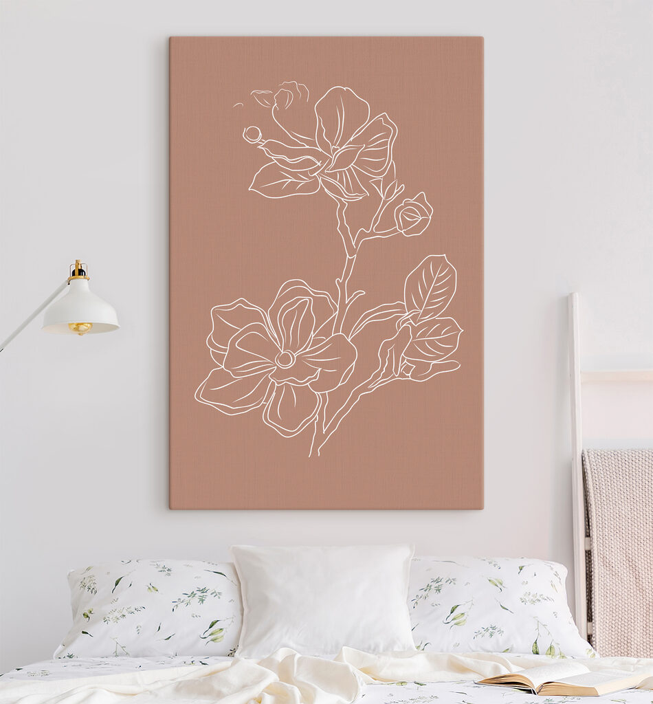 A drawing of a flower