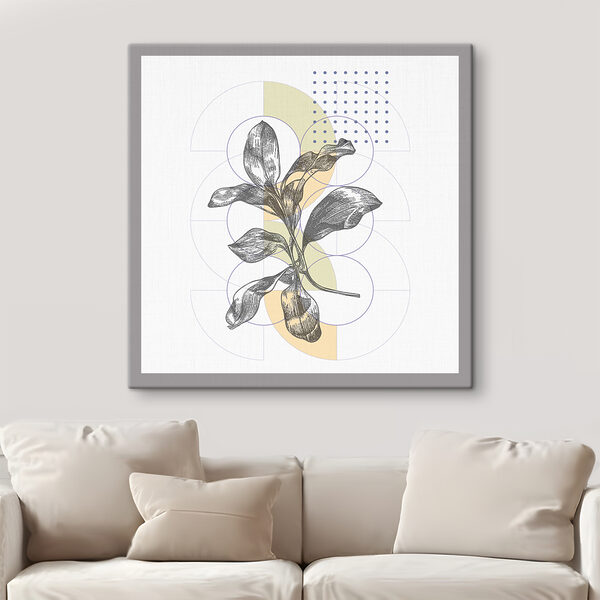 Cuadros Una planta con hojas sobre un fondo blanco (SKU: s38028) Cuadros Cuadros Una planta con hojas sobre un fondo blanco (SKU: s38028)