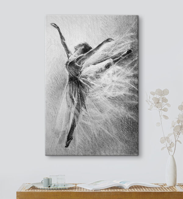 Cuadros Un dibujo de una mujer bailando (SKU: s37895) Cuadros Cuadros Un dibujo de una mujer bailando (SKU: s37895)