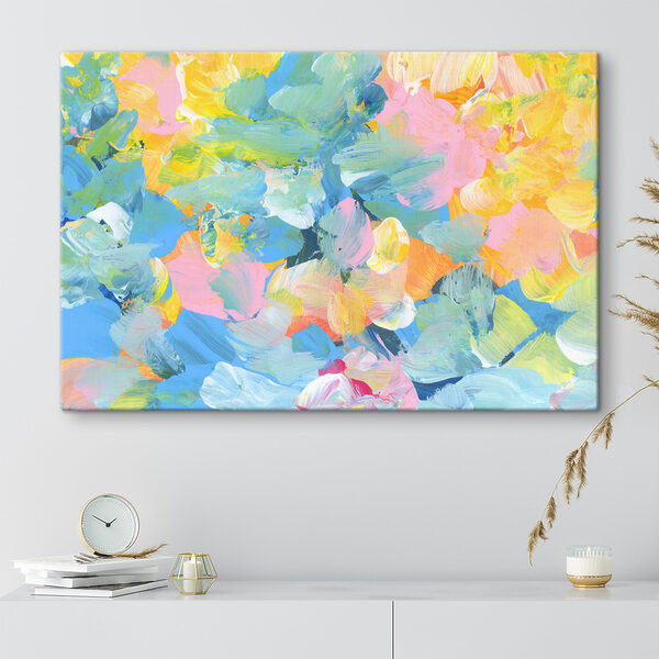 A colorful painting of flowers A colorful painting of flowers