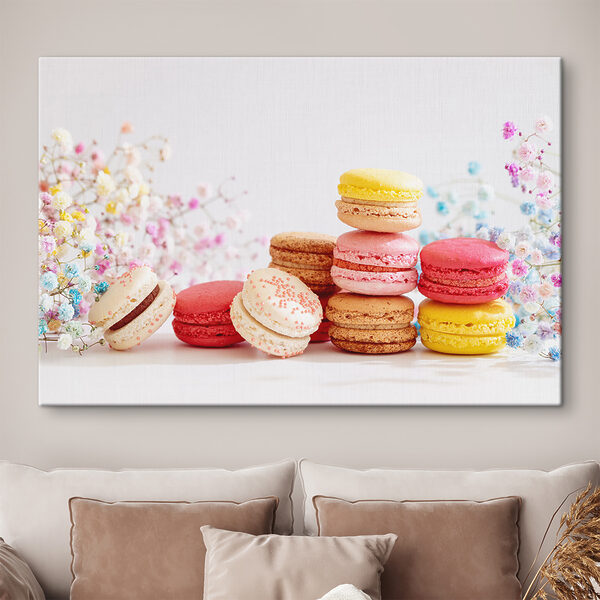 Cuadros Una pila de galletas de colores