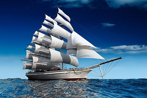 A sailboat in the water A sailboat in the water