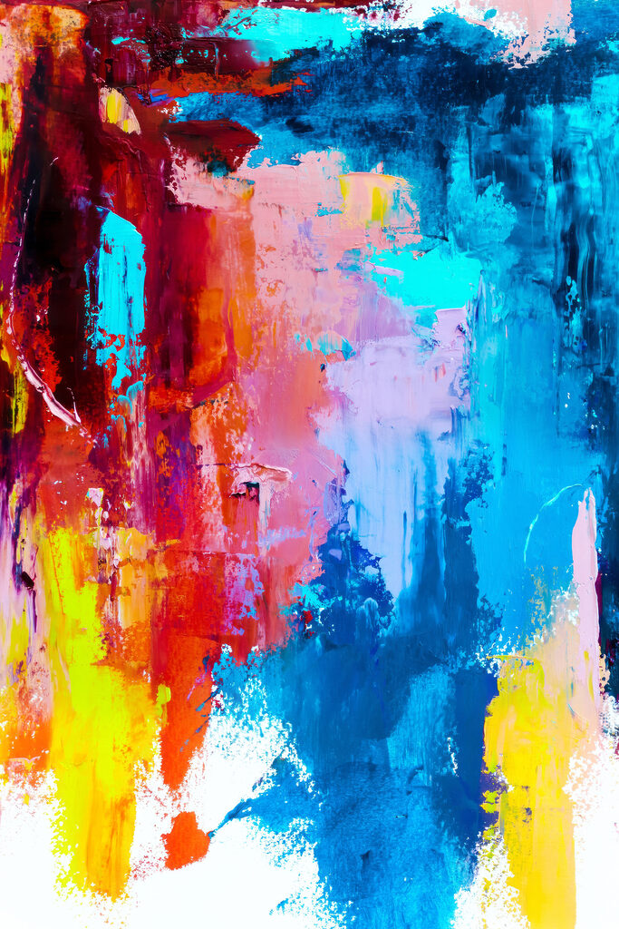 A colorful painting of different colors