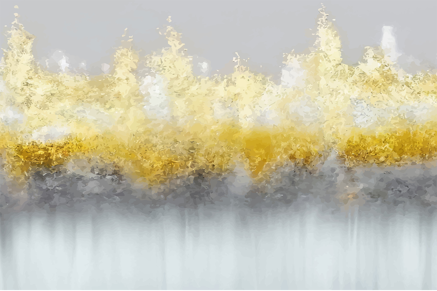 A yellow and grey smoke