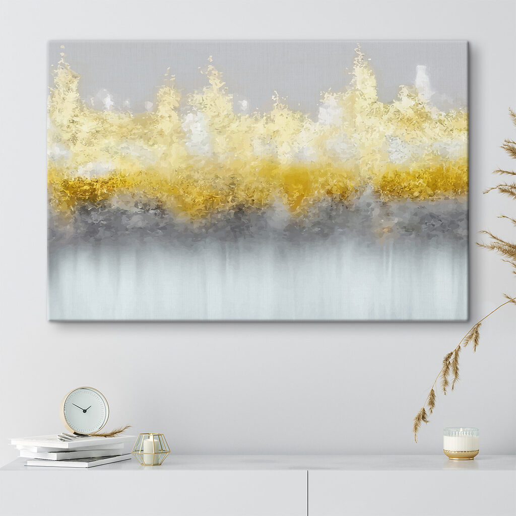 A yellow and grey smoke