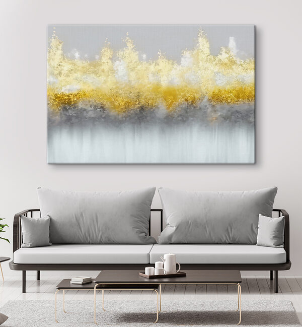 A yellow and grey smoke