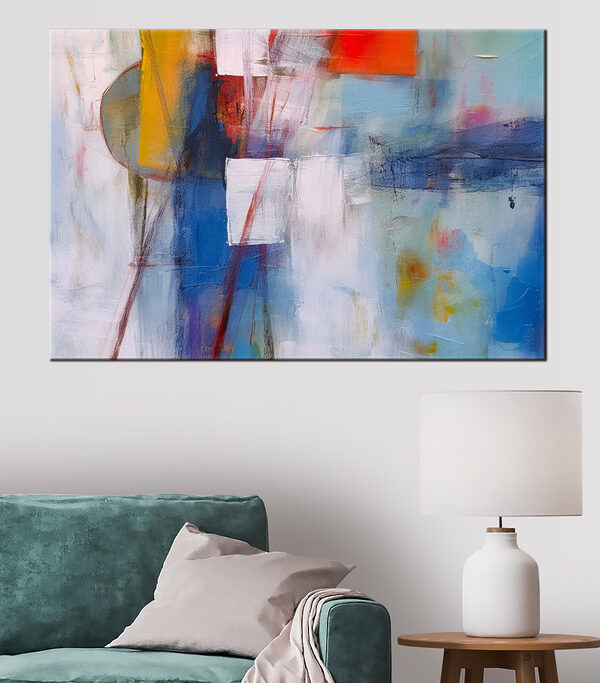 A painting of different colors