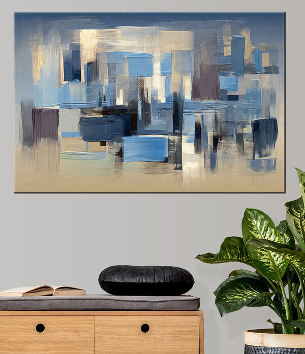 A painting of a city