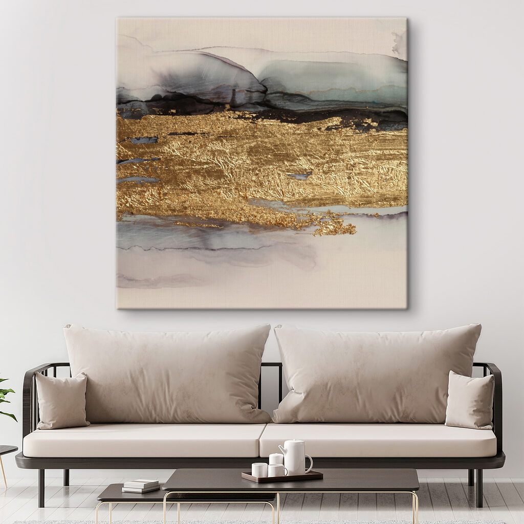 Textured horizon in metallic shades Textured horizon in metallic shades