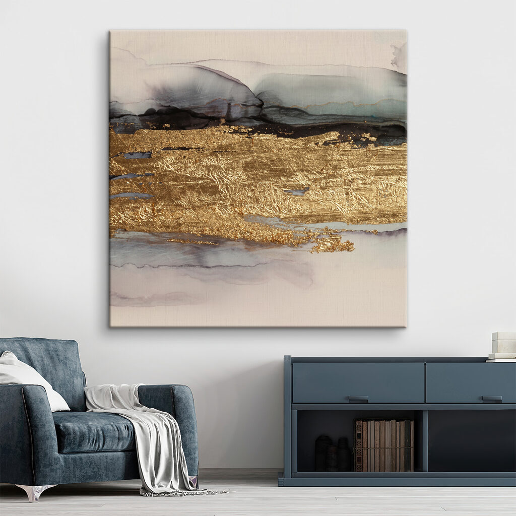 Textured horizon in metallic shades Textured horizon in metallic shades