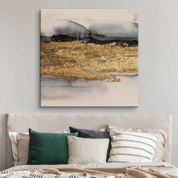 Textured horizon in metallic shades Textured horizon in metallic shades