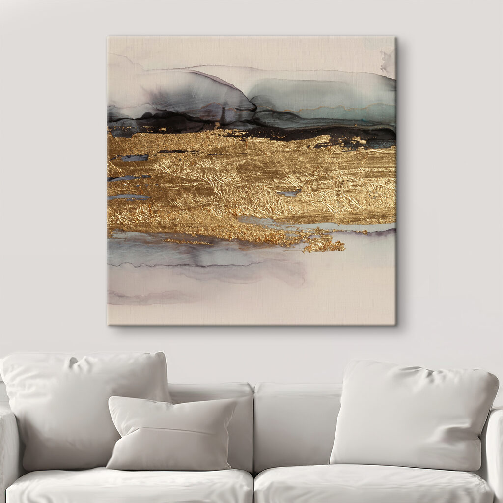Textured horizon in metallic shades Textured horizon in metallic shades