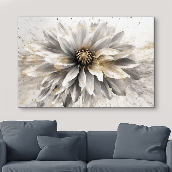 Un primer plano de una flor Cuadros Un primer plano de una flor