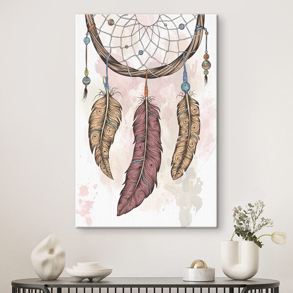 Cuadros Cuadros Un atrapasueños con plumas (SKU: s36704)
