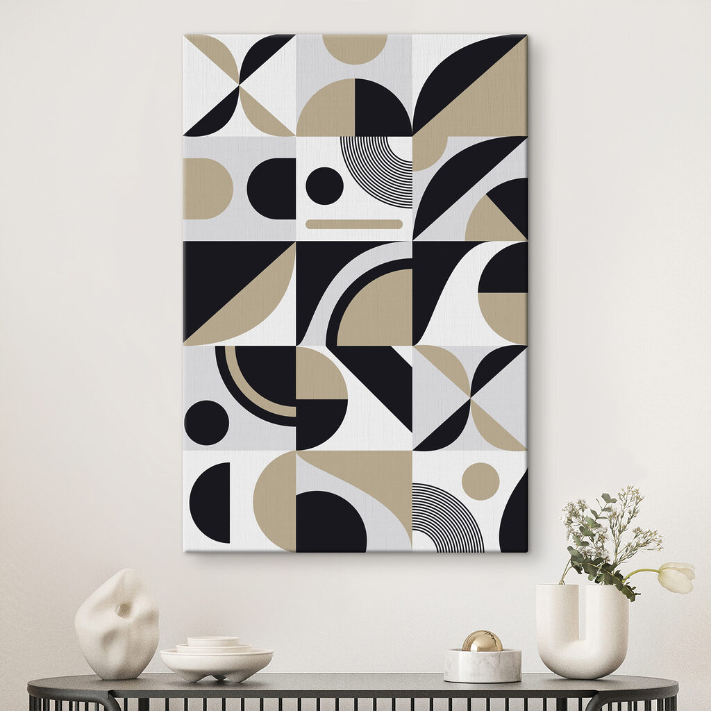 A pattern of geometric shapes A pattern of geometric shapes