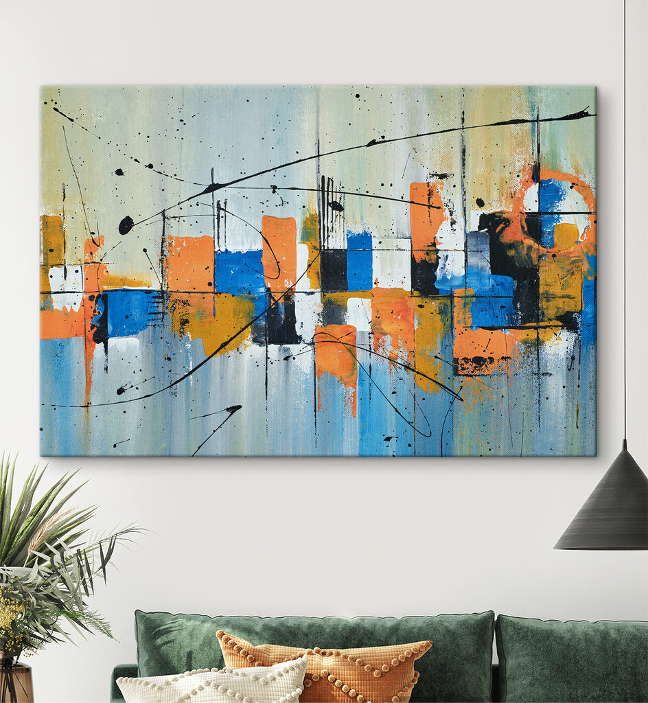 A painting of various colors A painting of various colors