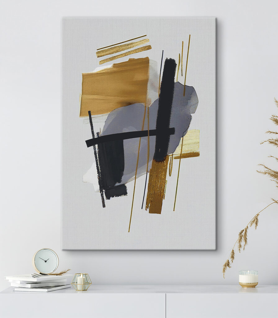 Abstract brush strokes and lines
