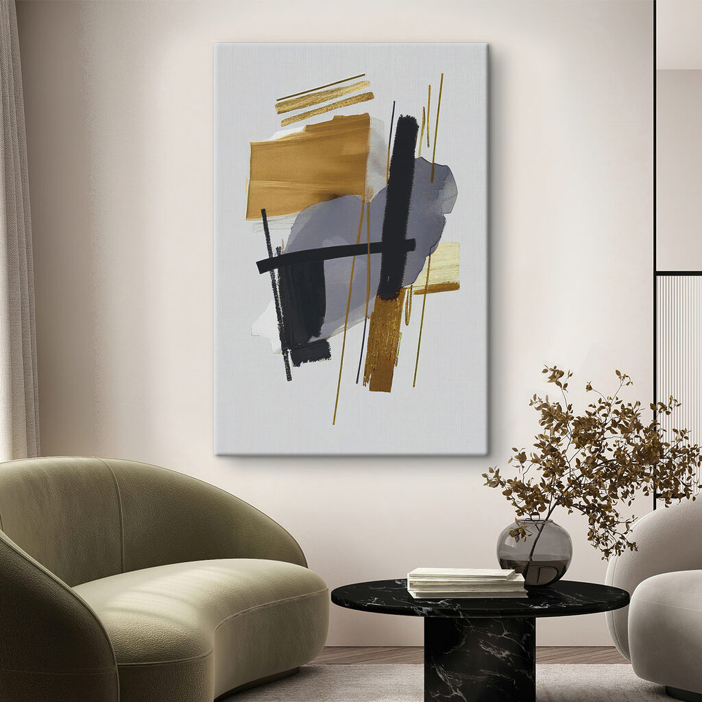 Abstract brush strokes and lines