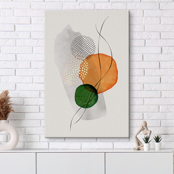 A colorful circles and lines