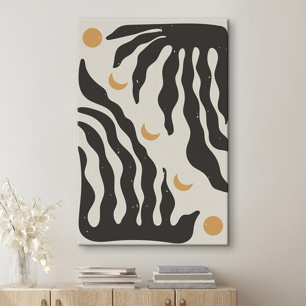 Cuadros Un diseño en blanco y negro con una luna (SKU: s37523) Cuadros Cuadros Un diseño en blanco y negro con una luna (SKU: s37523)