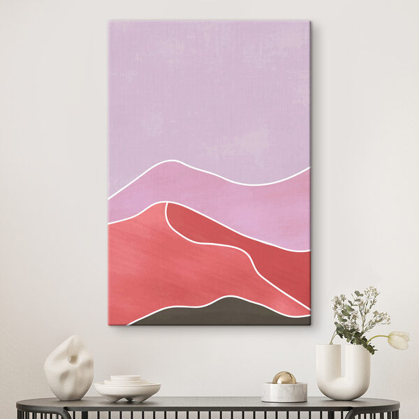 A pink and purple landscape A pink and purple landscape