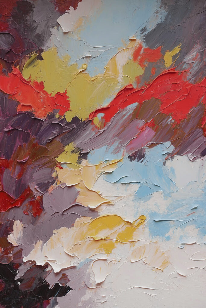 A close up of a painting A close up of a painting