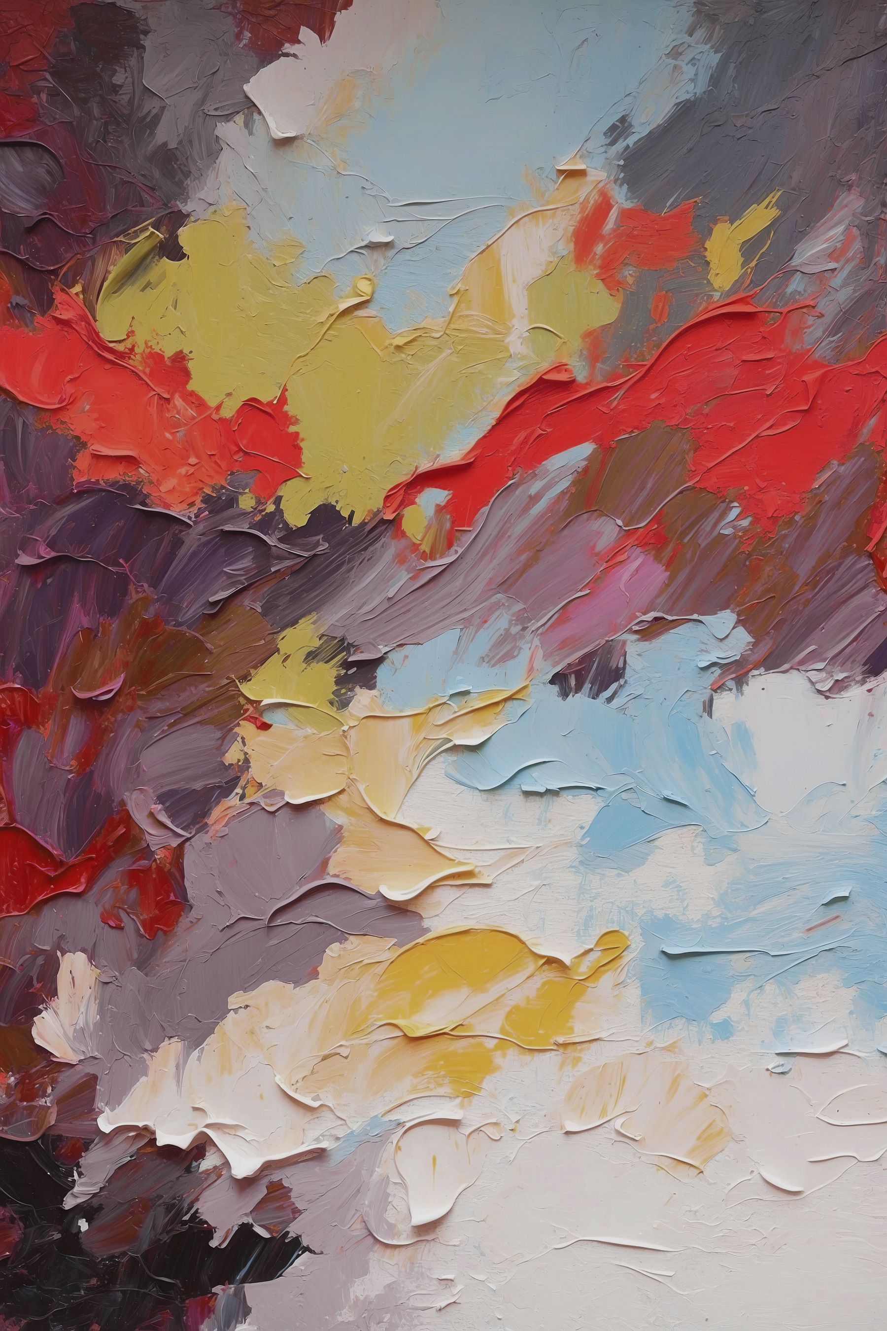 A close up of a painting A close up of a painting