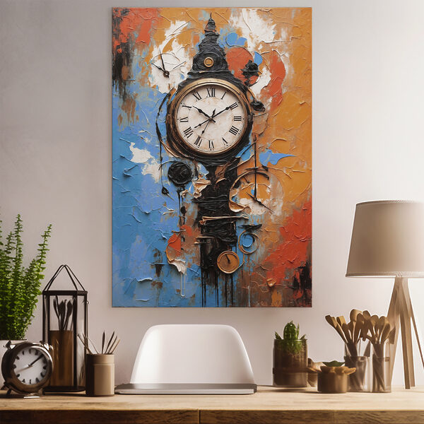 Cuadros Un reloj pintado (SKU: s37802) Cuadros Cuadros Un reloj pintado (SKU: s37802)