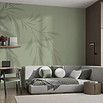 Fotomurales La sombra de una planta en la pared