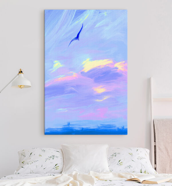 A bird flying in the sky A bird flying in the sky