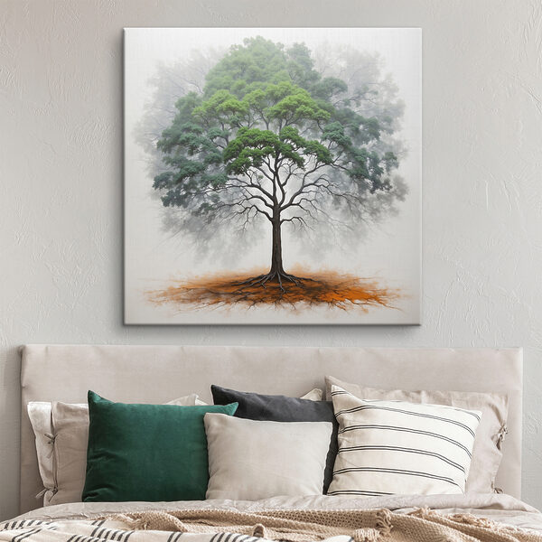 A tree with a large root system A tree with a large root system