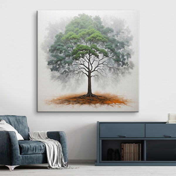 A tree with a large root system A tree with a large root system
