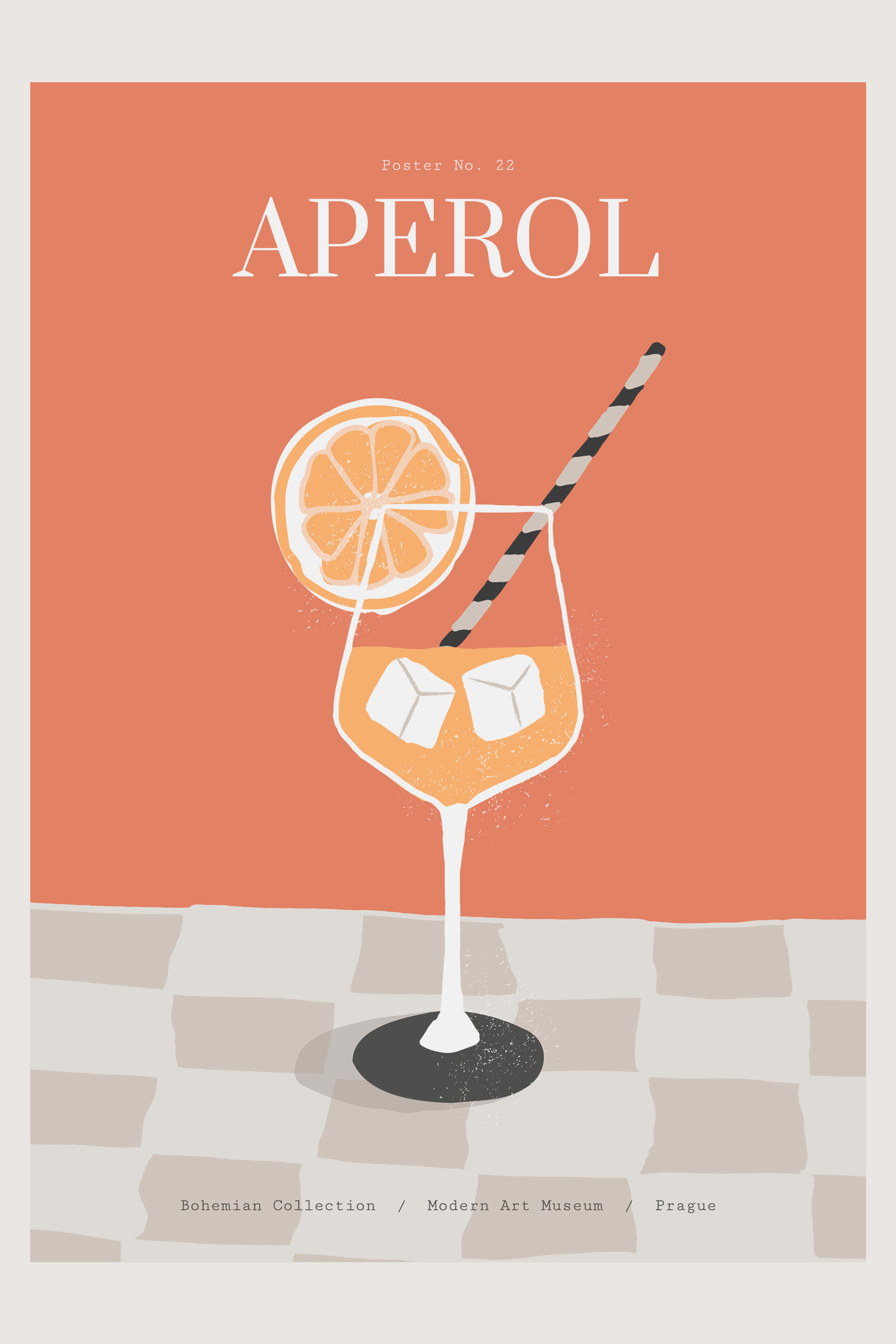 A poster of a drink