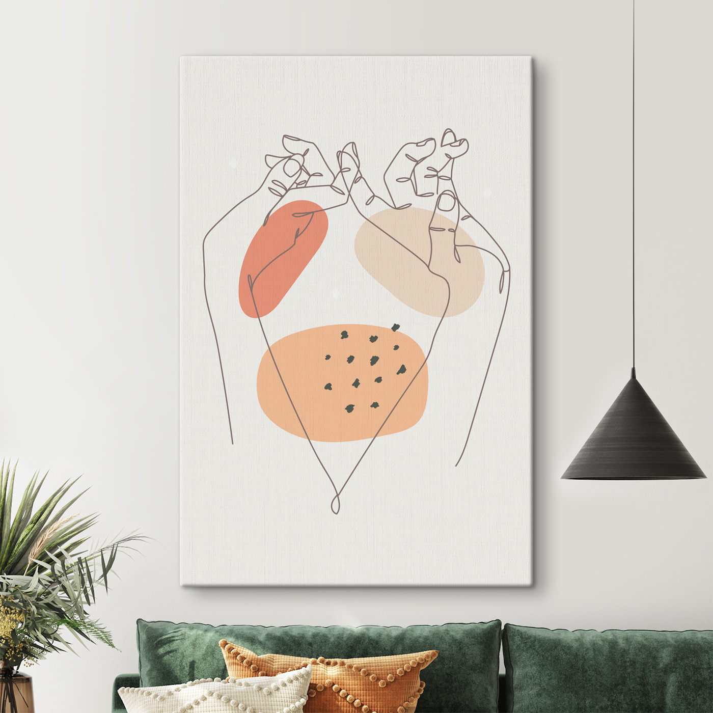 A drawing of hands holding up a piece of paper A drawing of hands holding up a piece of paper