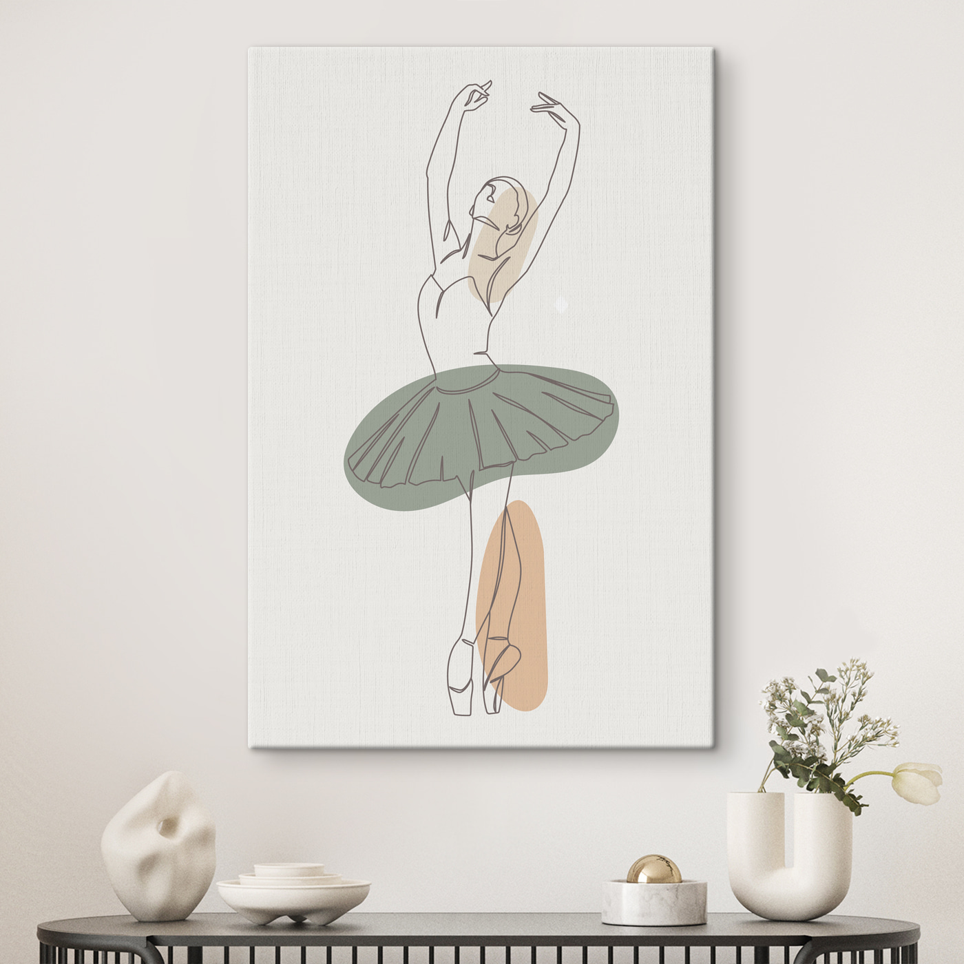 A drawing of a woman in a tutu A drawing of a woman in a tutu