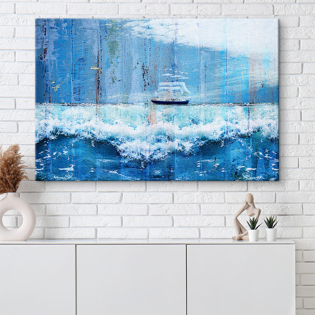 A boat in the ocean